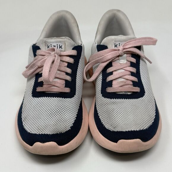 Kizik Athens Bahama Womens 6.5 White Pink Knit Slip On Handsfree Shoes - Picture 5 of 16